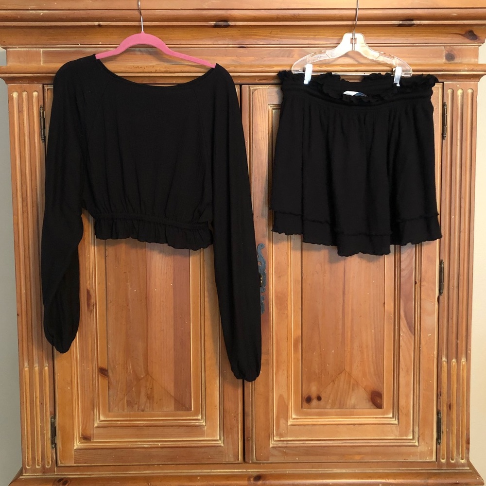Free People Black Two-Piece Skirt Set - Picture 6 of 11